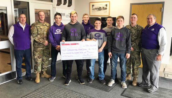 High School Sports Working Hand In Hand Donation Toward